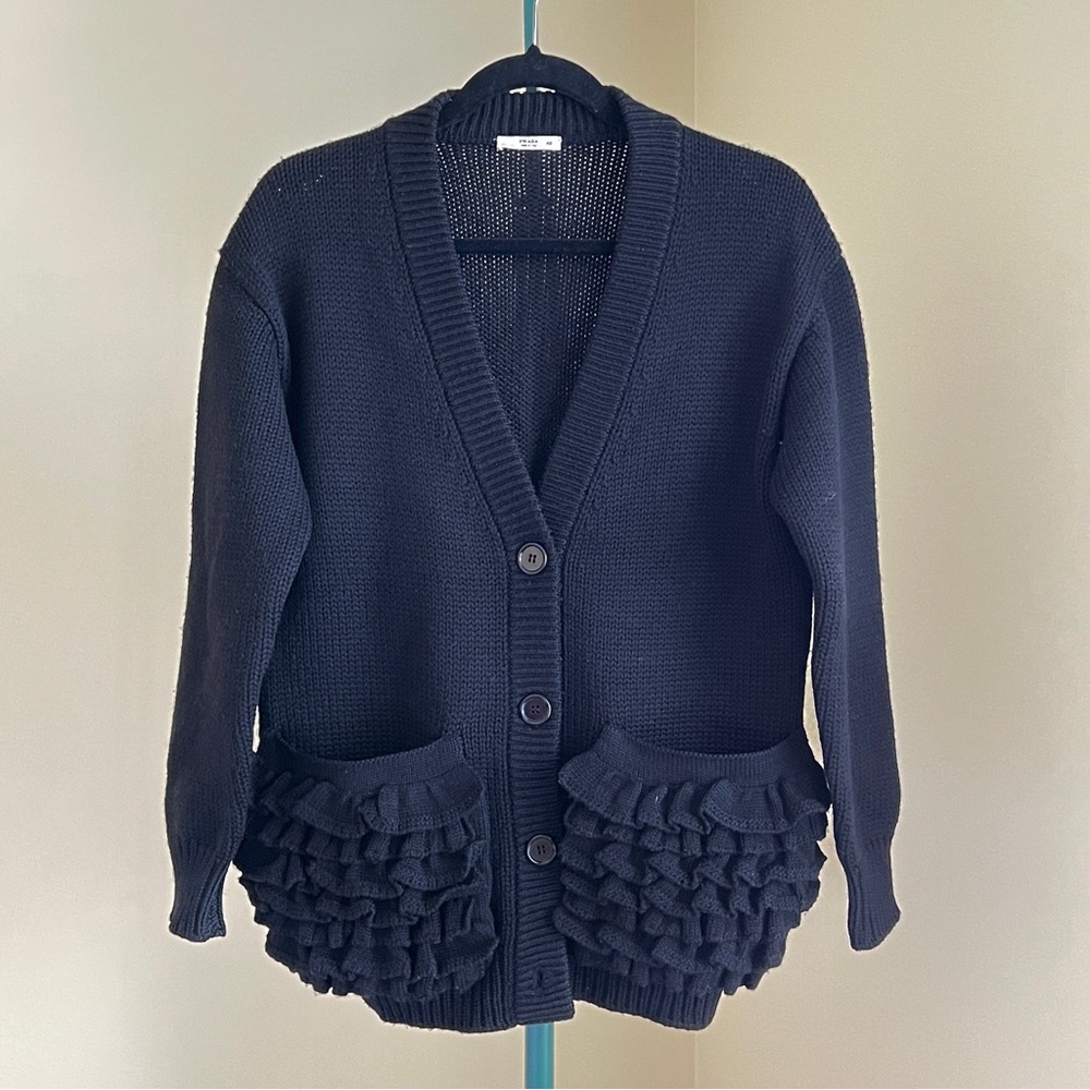 Prada Black Cardigan